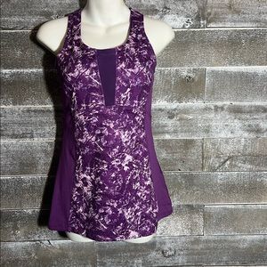 Gaiam Athletic Workout Yoga Tank Top Bra Shirt